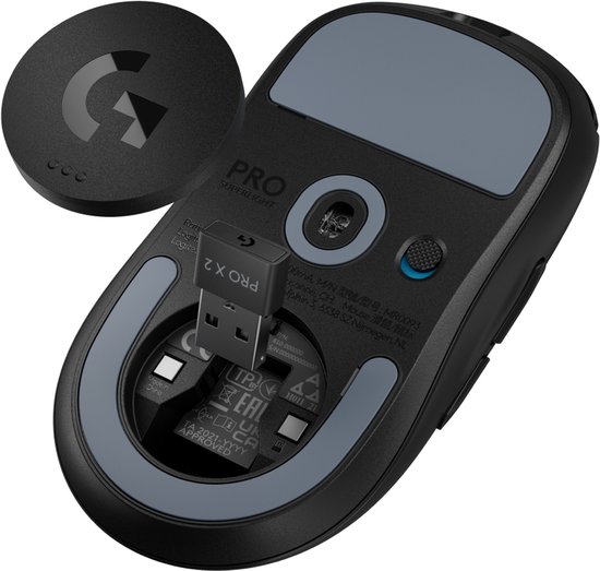 Logitech G Pro X Superlight 2 - Draadloze Gaming Muis - Lightspeed - Zwart