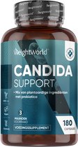 Candida Support - 180 vegan capsules - Natuurlijke ondersteuning voor je Candida niveaus door natuurlijke Probiotica - Bevat Aloë vera, Druivenpitextract, Knoflookpoeder en Zink - van WeightWorld