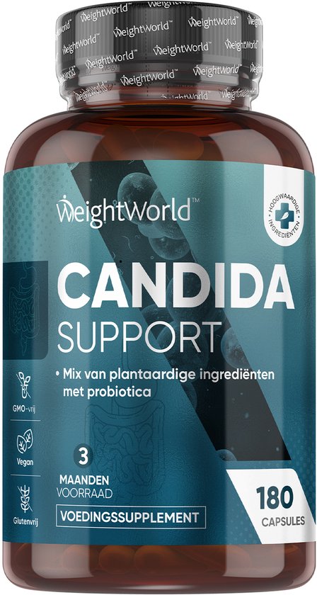 WeightWorld Candida Support - Natuurlijke ondersteuning voor je Candida balans - 180 capsules voor 3 maanden voorraad