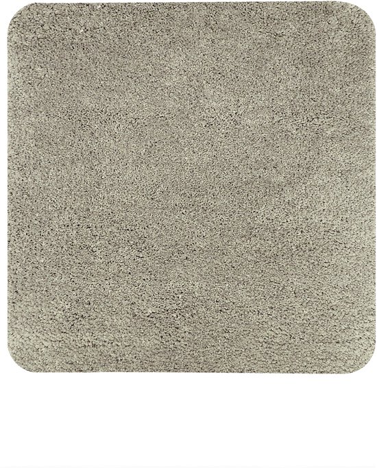 Dutch House Bidetmat Caen - Bidetmat 60x60cm - Grijs - Antislip - Badmatten - Anti Slip Douchemat - Badkamer Mat - Snel Absorberend - Snel Drogende Badmat - Bidetmat - WC mat - Toiletmat voor hangend toilet