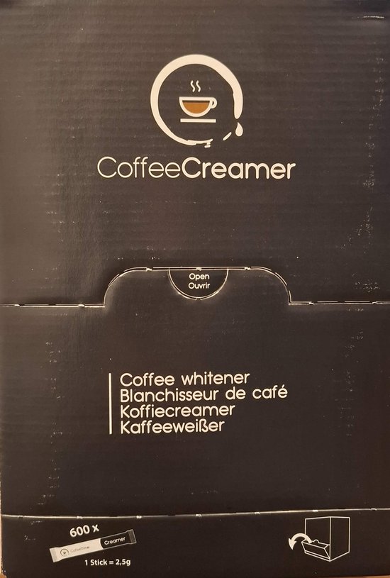 Foto: Fountain creamer sticks in een dispenserdoos 600 x 2 5 gram