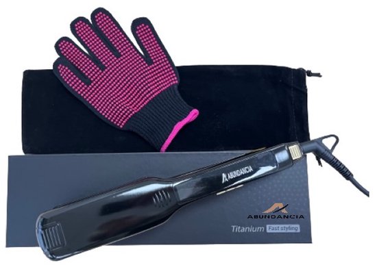 Abundancia - Titanium Stijltang met Brede plaat - 42mm Brede - Abundancia® - €74,95