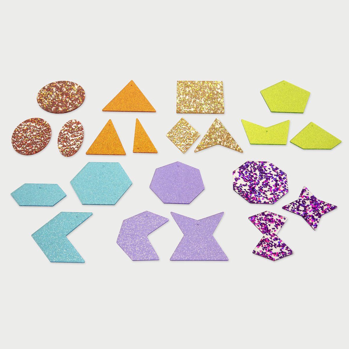 TickIT ® regenboog glittervormen