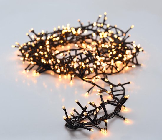 Kerstverlichting - Micro Cluster - 560 LED - 11 meter - 8 Lichtfuncties + Geheugen - extra warm wit