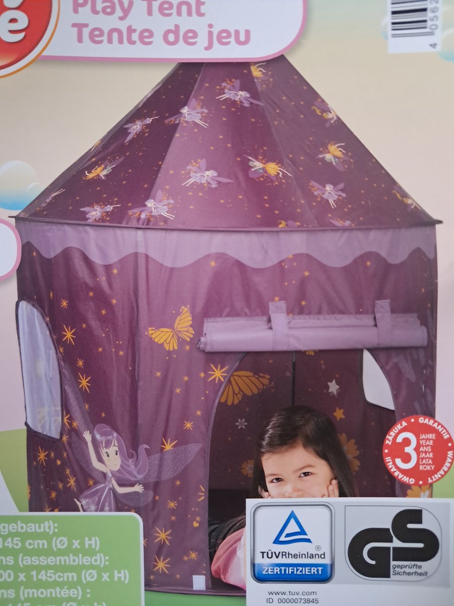 playtive Speeltent - 100 x 145 cm - Prinses - Duurzaam Polyesterstof - Incl opbergtas