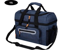 Livano Koeltas - Koelbox - Koelelementen - Coolbox - Auto - Lunchtas - Strand - Blauw 15L