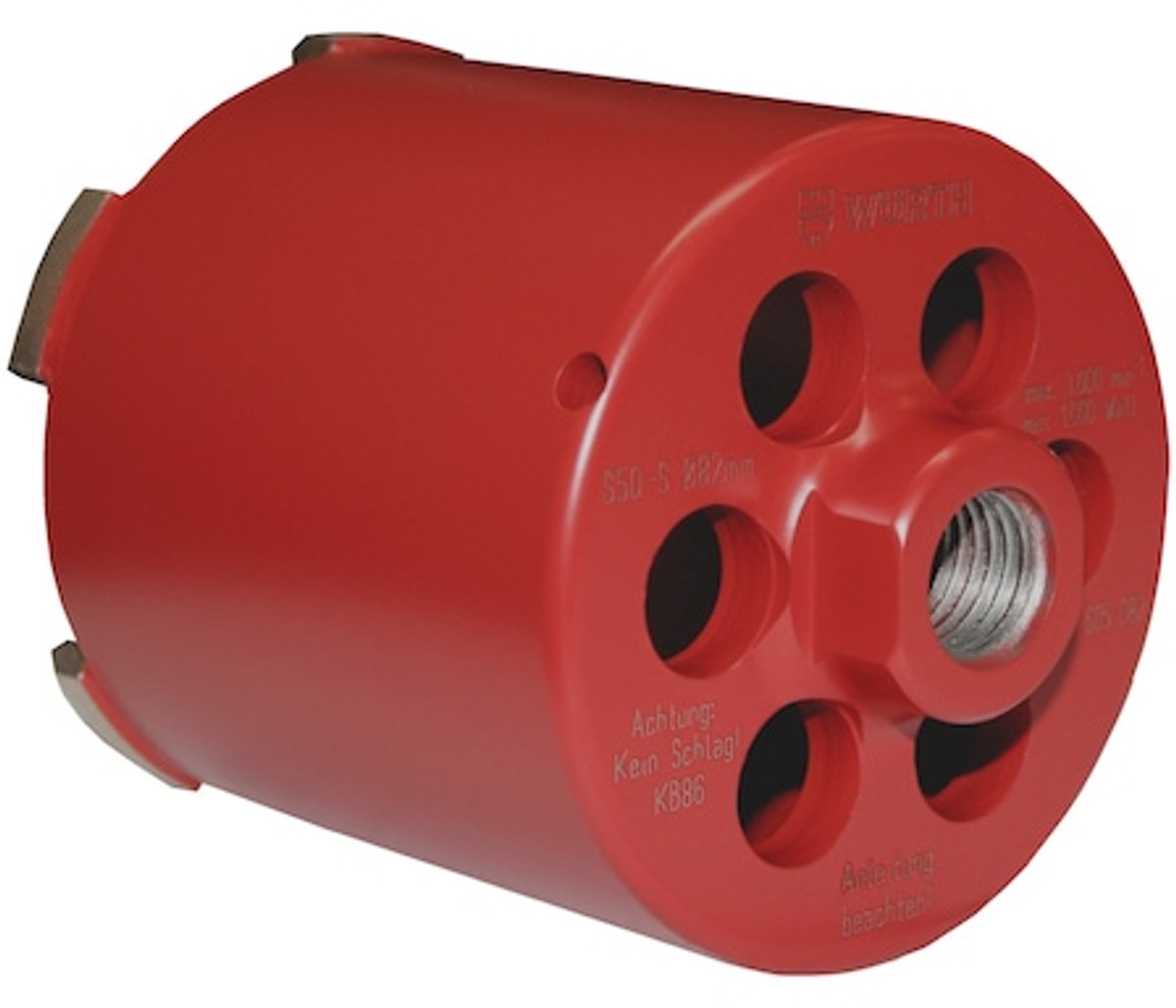 Würth Diamantdozenboor 82mm - Voor inbouwdozen - Elektra - Steen - Beton - Kalkzandsteen - Binnenmuren - Gips - Cellenbeton - Bakstenen - M16 opname niet inbegrepen