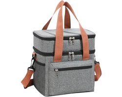 Nivard Koeltas - Koelbox - Koelelementen - Coolbox - Auto - Lunchtas - Strand - Grijs