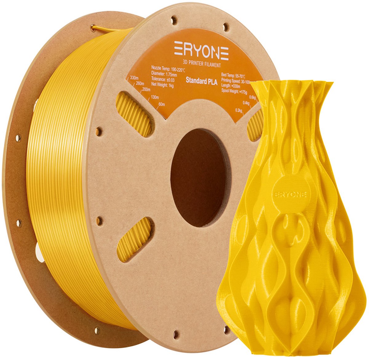 ERYONE Standaard PLA 3D Printer Verbruiksartikelen - Mango-geel
