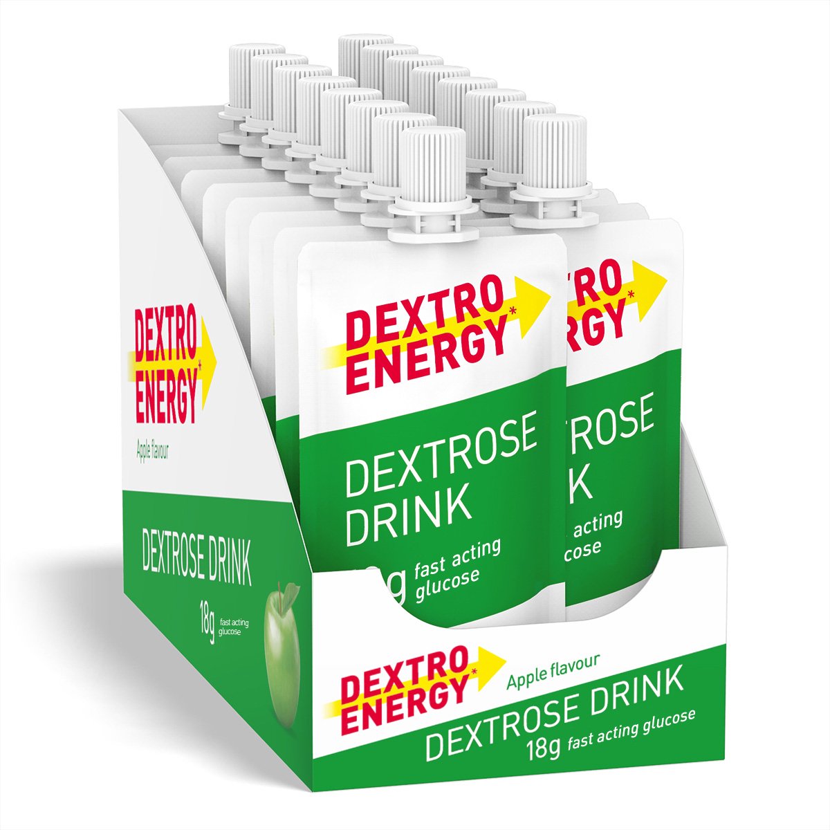 Dextro Energy Dextrose Drink Appel - Druivensuiker - 16 x 50ml Vloeibare Glucose
