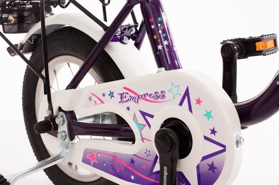 Bachtenkirch Empress, kinderfiets, 12 inch, lila en wit van BAC — afbeelding 4