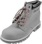 Ronde schoenveters | Veters voor wandelschoenen | Kleur: Grijs / Bruin | Lengte: 140cm | Breedte: 4,5mm