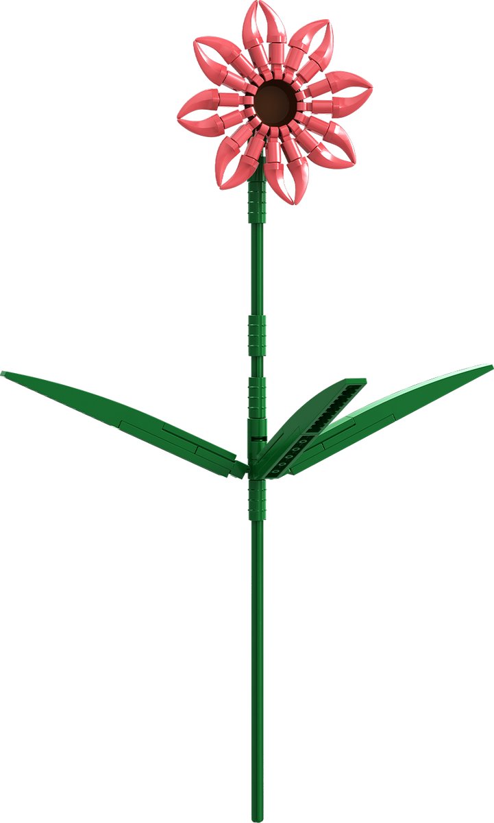 Bloem Gerbera- Brixies- nano-bouwsteentjes