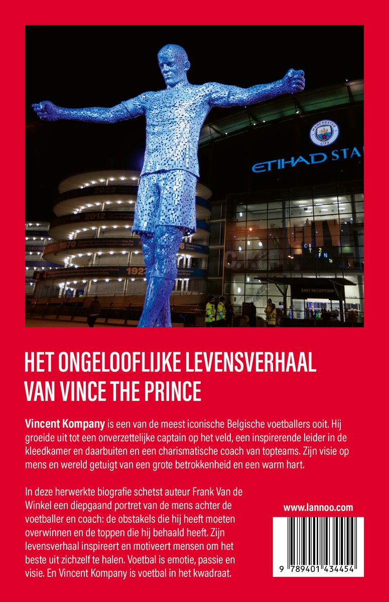 Vincent Kompany, man zonder grenzen - back cover