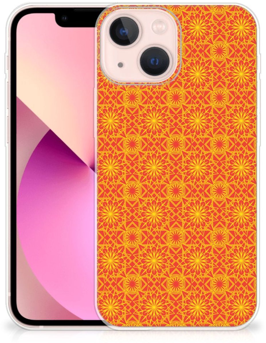 iPhone 13 mini TPU bumper Batik Oranje