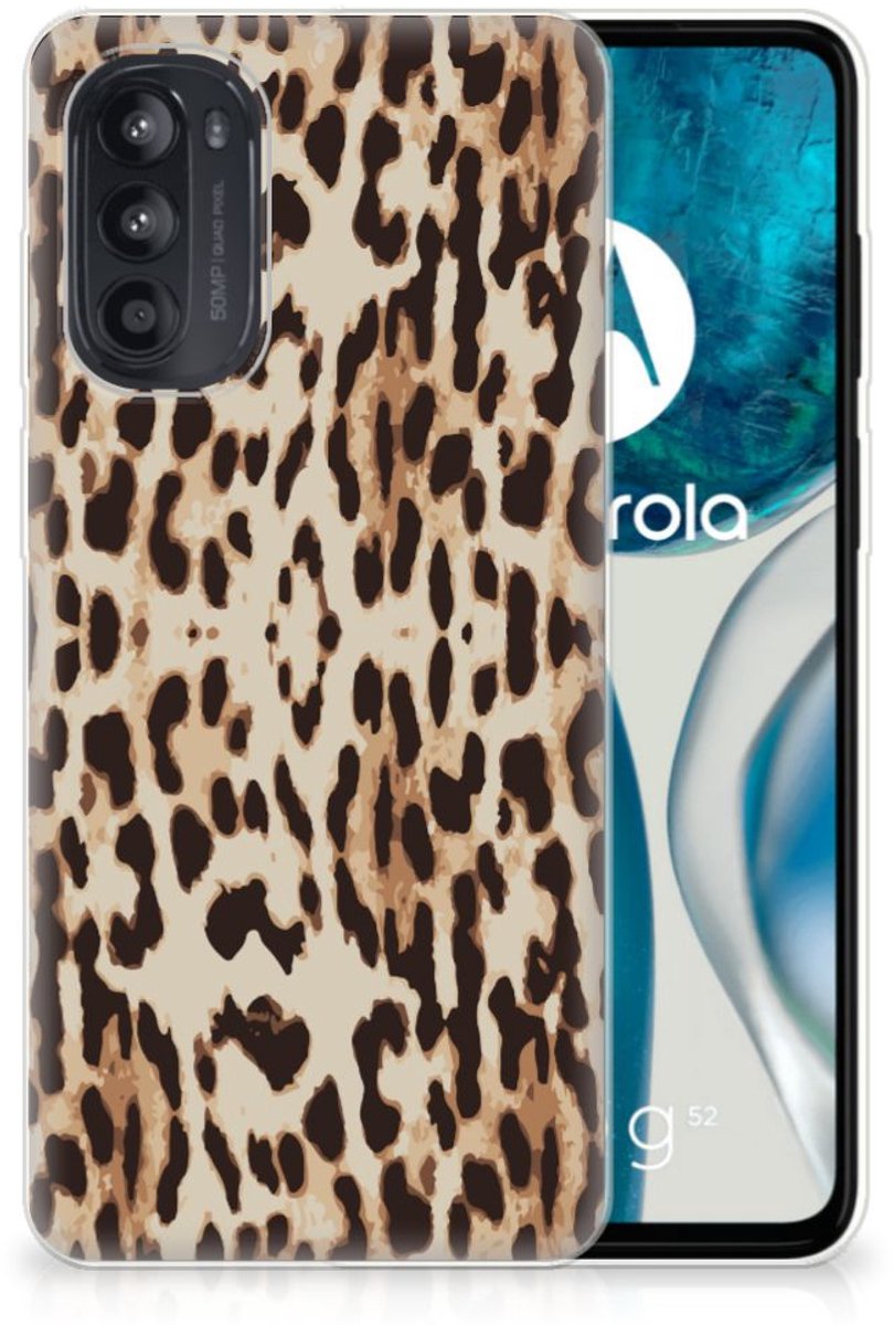Motorola Moto G52/G82 TPU Hoesje Leopard