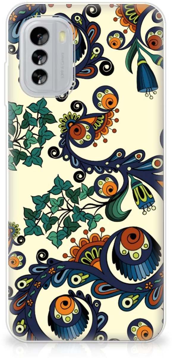 Siliconen Hoesje Nokia G60 Barok Flower