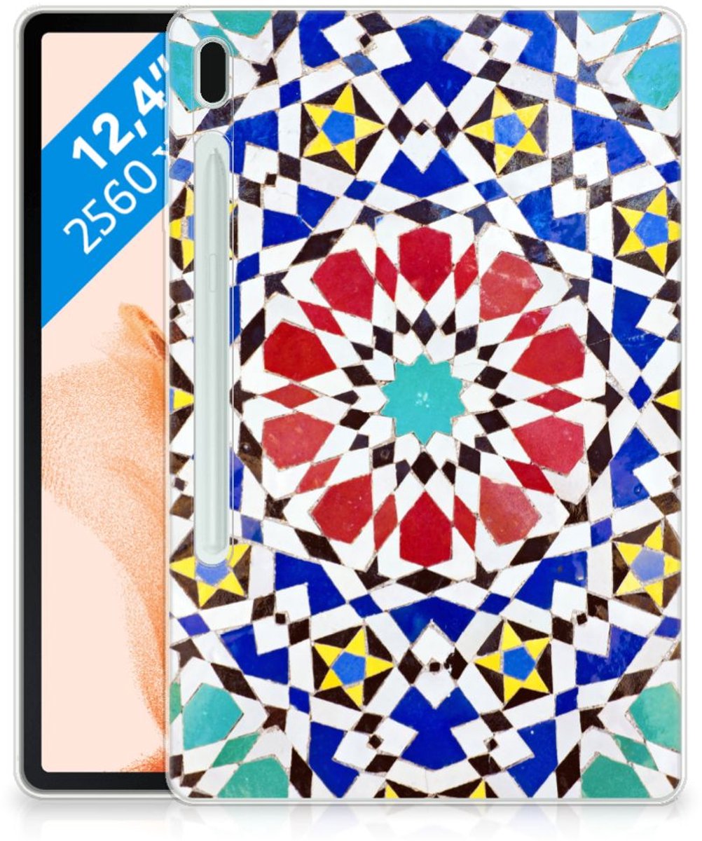 Samsung Galaxy Tab S7FE Tablet Back Cover Mozaïek