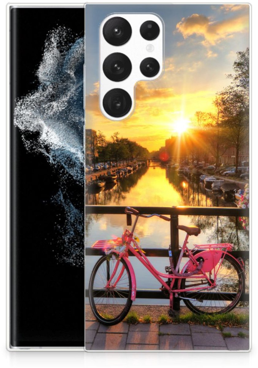 Samsung Galaxy S22 Ultra Siliconen Back Cover Amsterdamse Grachten