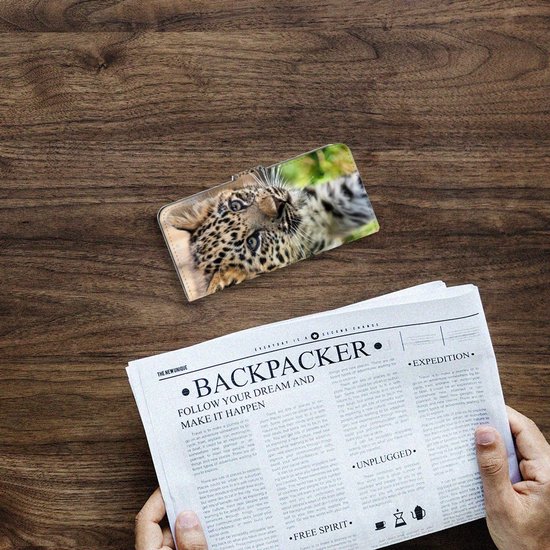 Etui pour téléphone portable Motorola Moto G100 Etui de protection avec photo Bébé Leopard