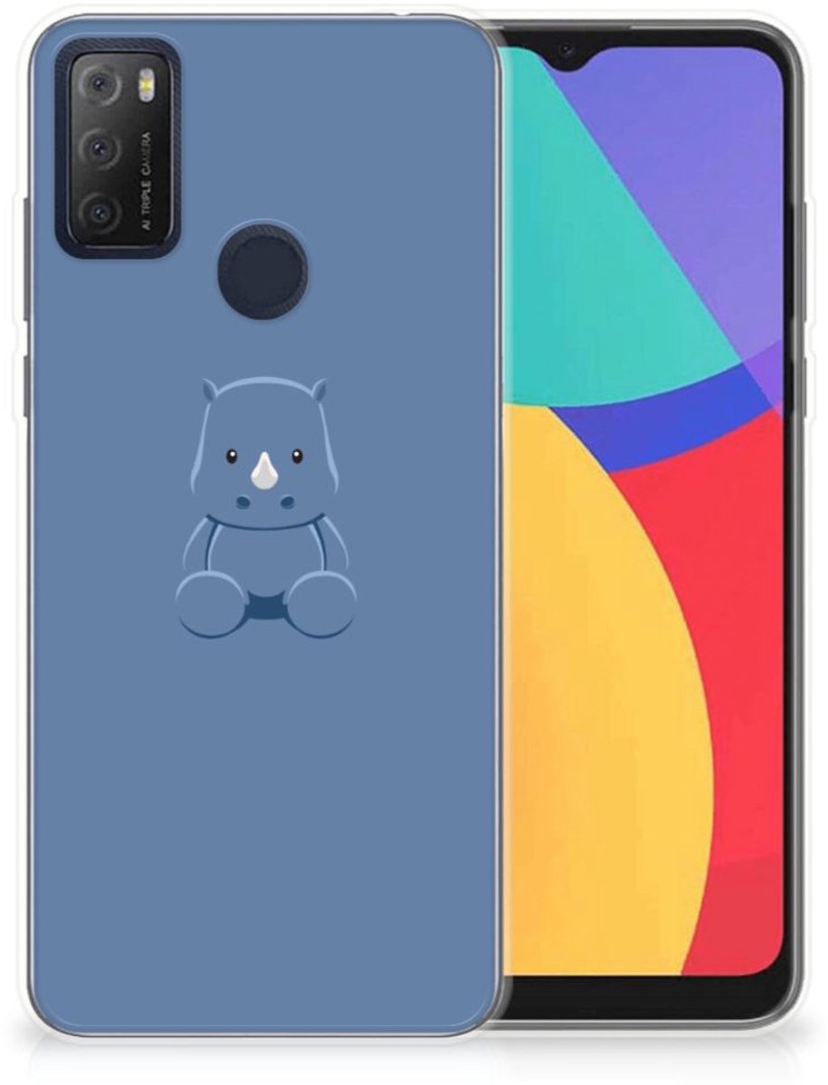 Alcatel 1S (2021) Telefoonhoesje met Naam Baby Rhino