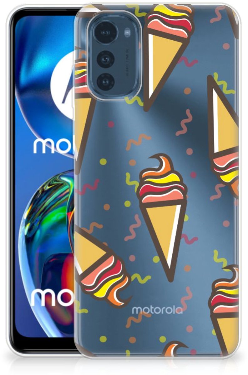 Motorola Moto E32/E32s Siliconen Case Icecream
