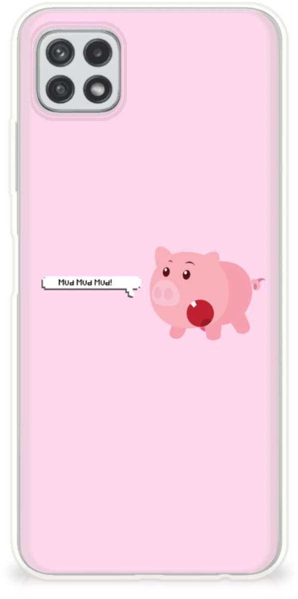 Samsung Galaxy A22 5G Telefoonhoesje met Naam Pig Mud