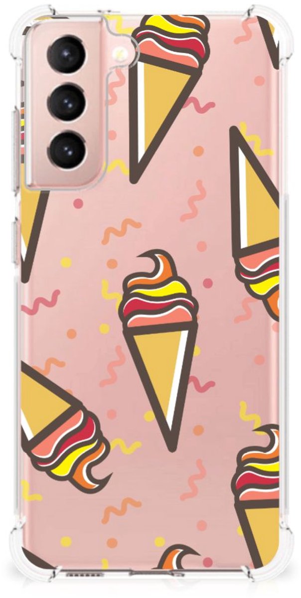 Back Cover voor Samsung Galaxy S21 FE Beschermhoes Icecream