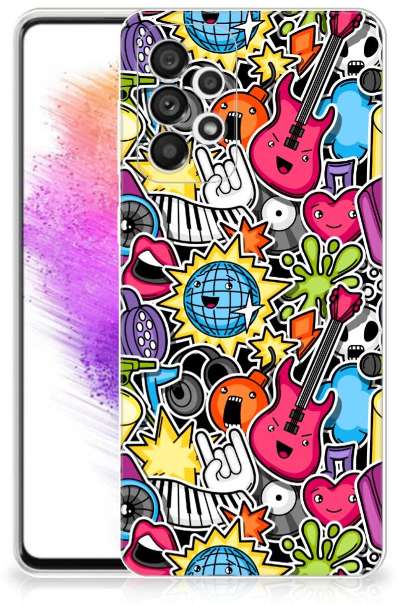 Samsung Galaxy A73 5G Silicone Back Cover Punk Rock