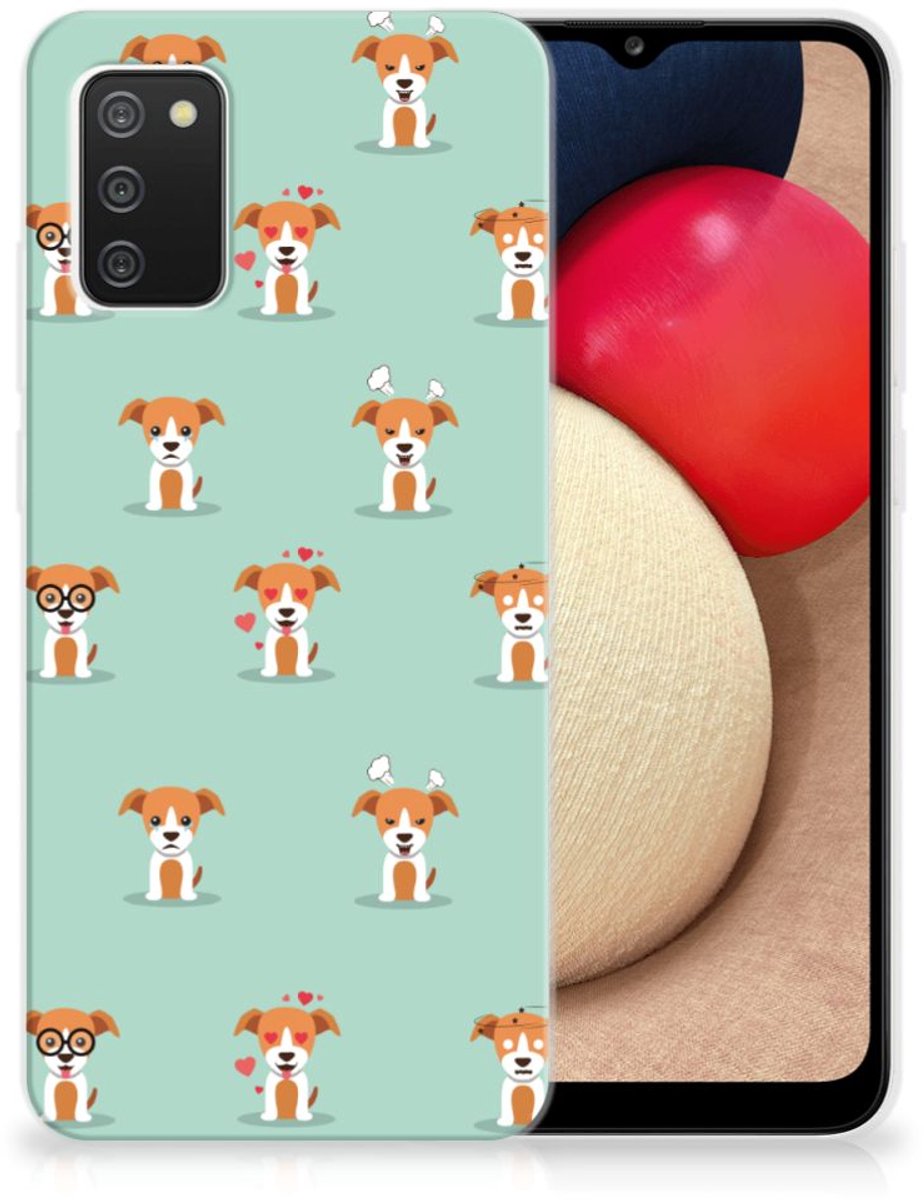 Samsung Galaxy A02s TPU Hoesje Pups