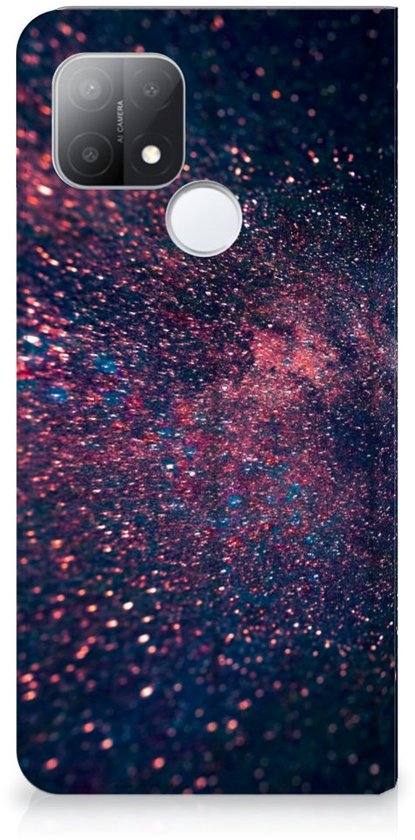 Flip Cover OPPO A15 Smart Cover Case Étoiles