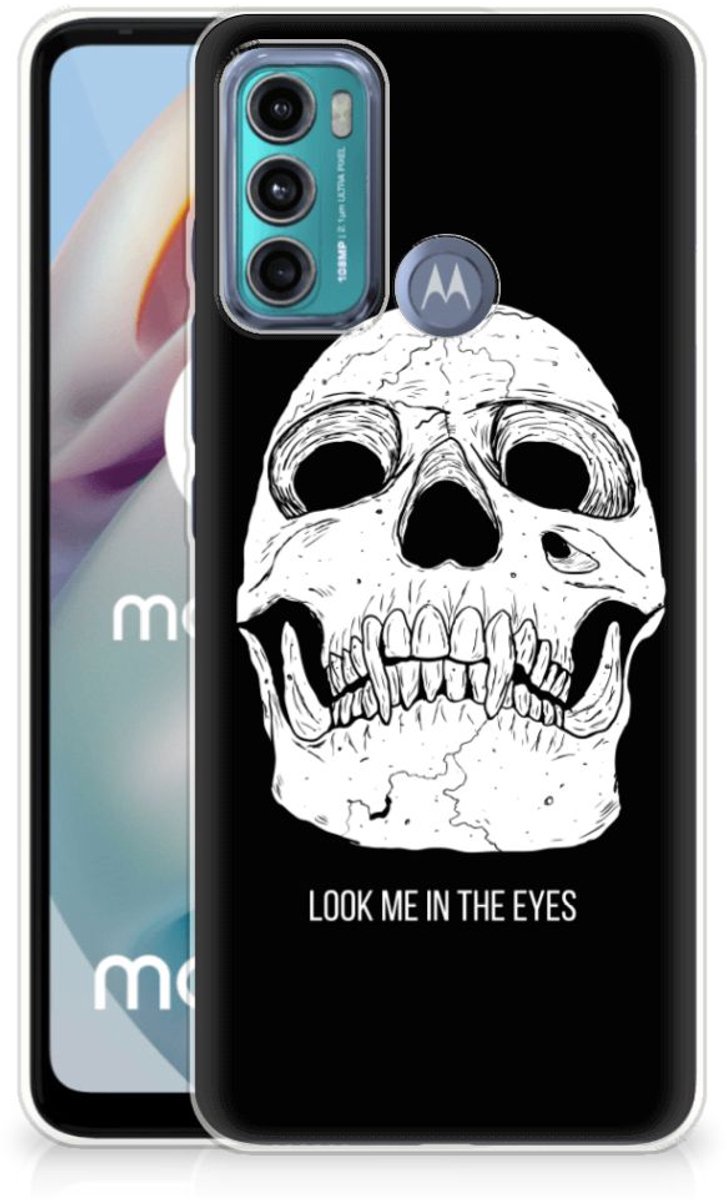 Silicone Back Case Motorola Moto G60 Skull Eyes