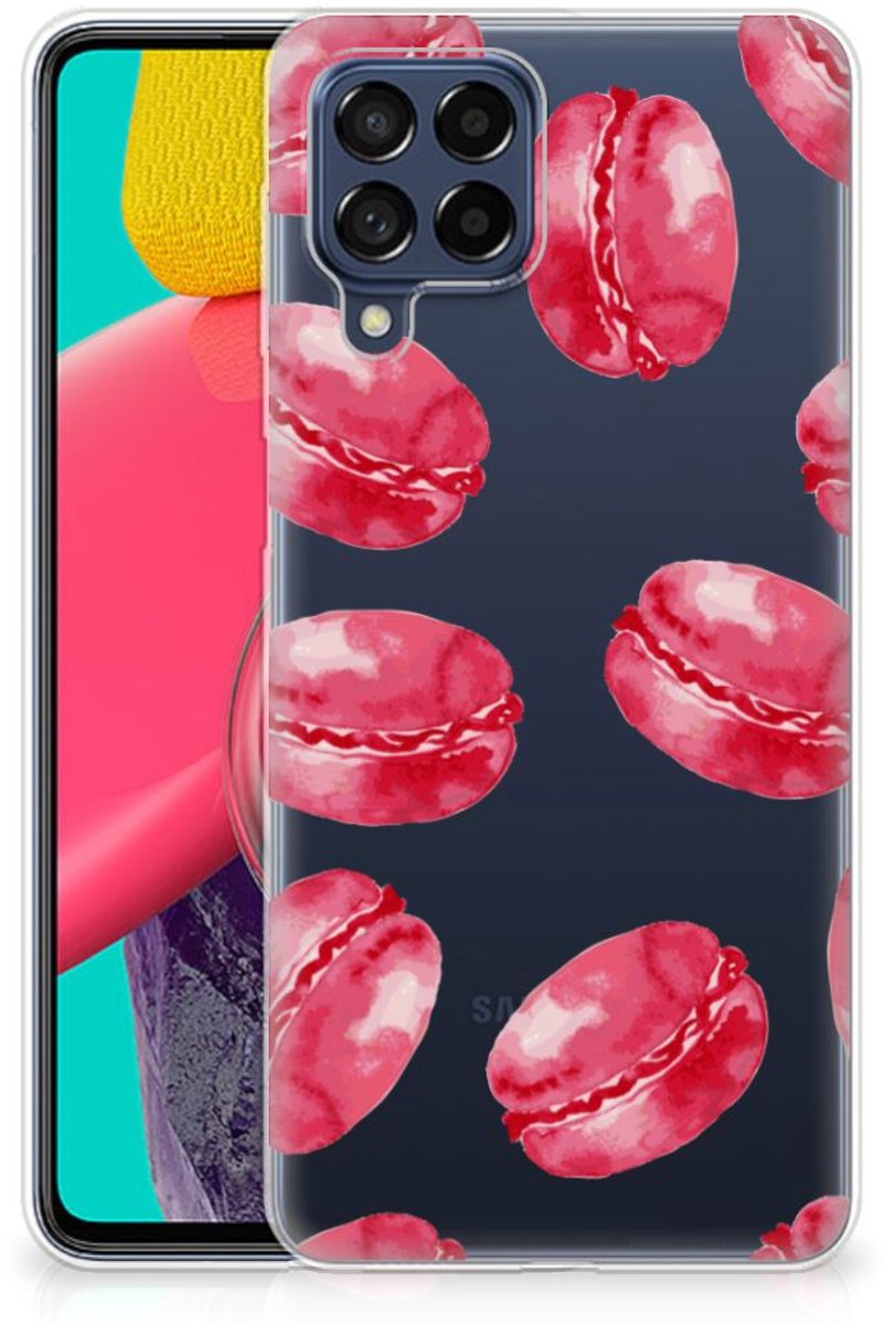 Samsung Galaxy M53 Siliconen Case Pink Macarons