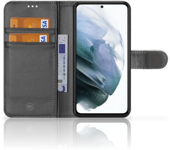 Étui pour téléphone portable Samsung Galaxy S21 FE Book Cover Marble Grijs