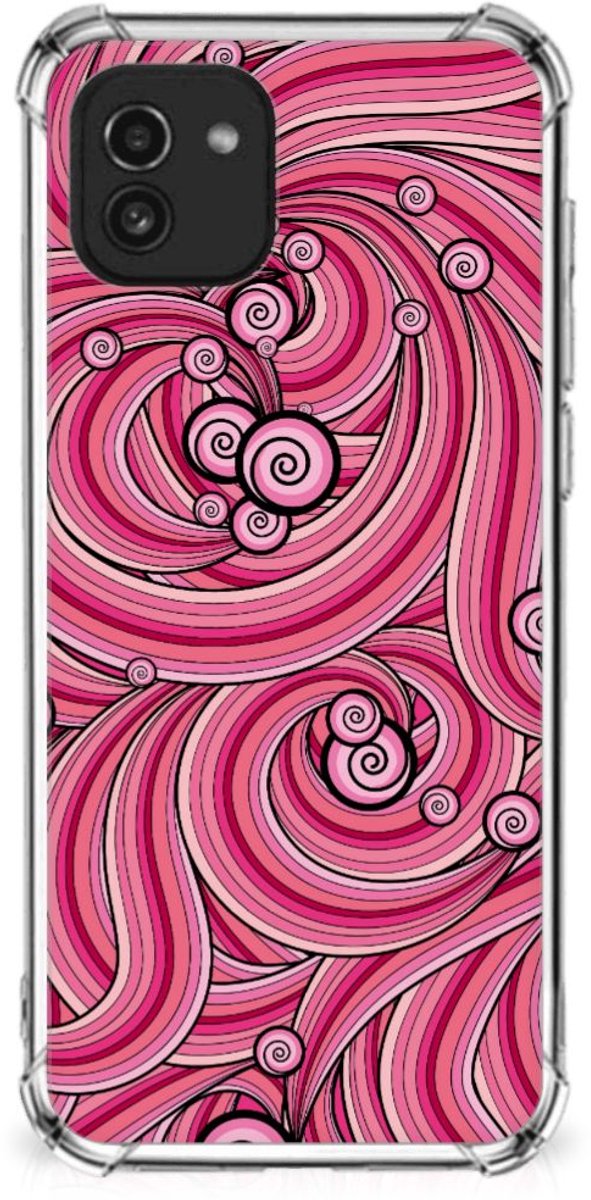 Samsung Galaxy A03 Back Cover Swirl Pink