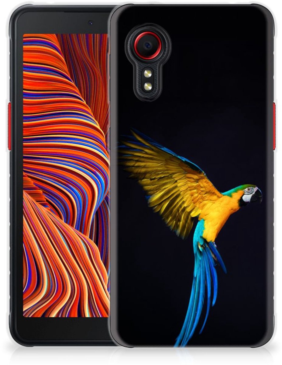 Samsung Galaxy Xcover 5 TPU Hoesje Papegaai