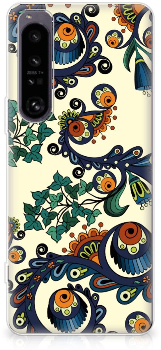 Siliconen Hoesje Sony Xperia 1 IV Barok Flower