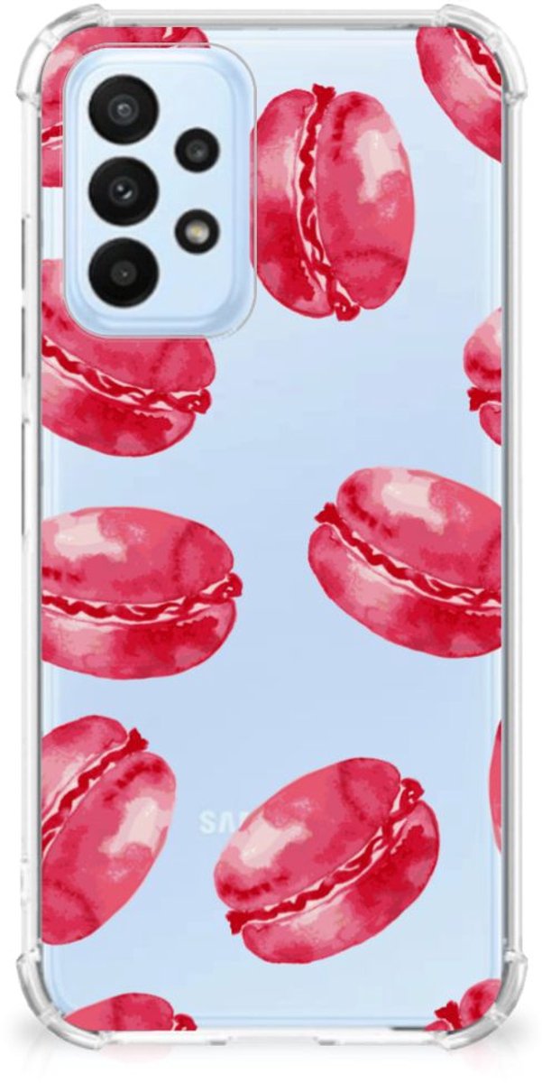 Samsung Galaxy A23 Beschermhoes Pink Macarons