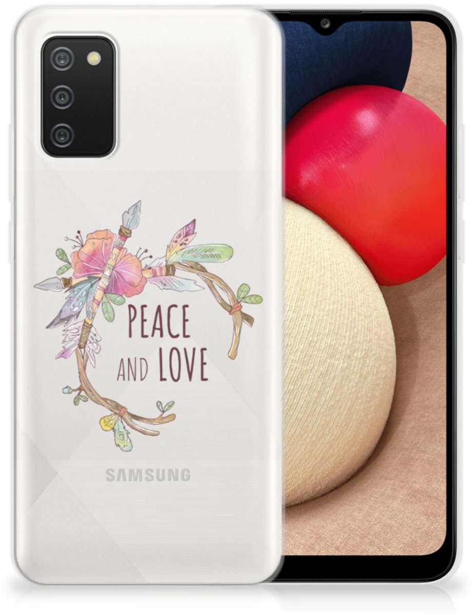 Samsung Galaxy A02s Telefoonhoesje met Naam Boho Text