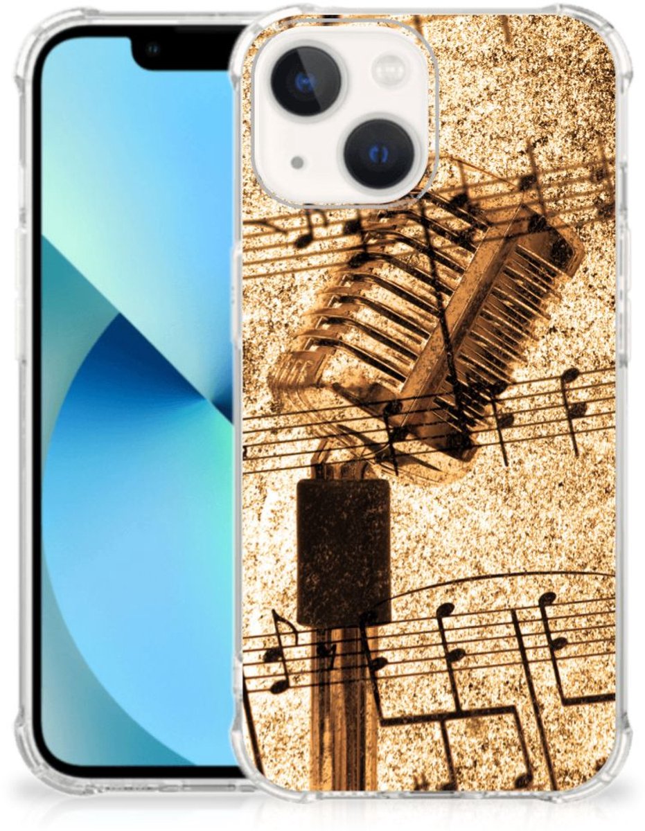 iPhone 13 mini Anti-shock Hoesje met foto Bladmuziek