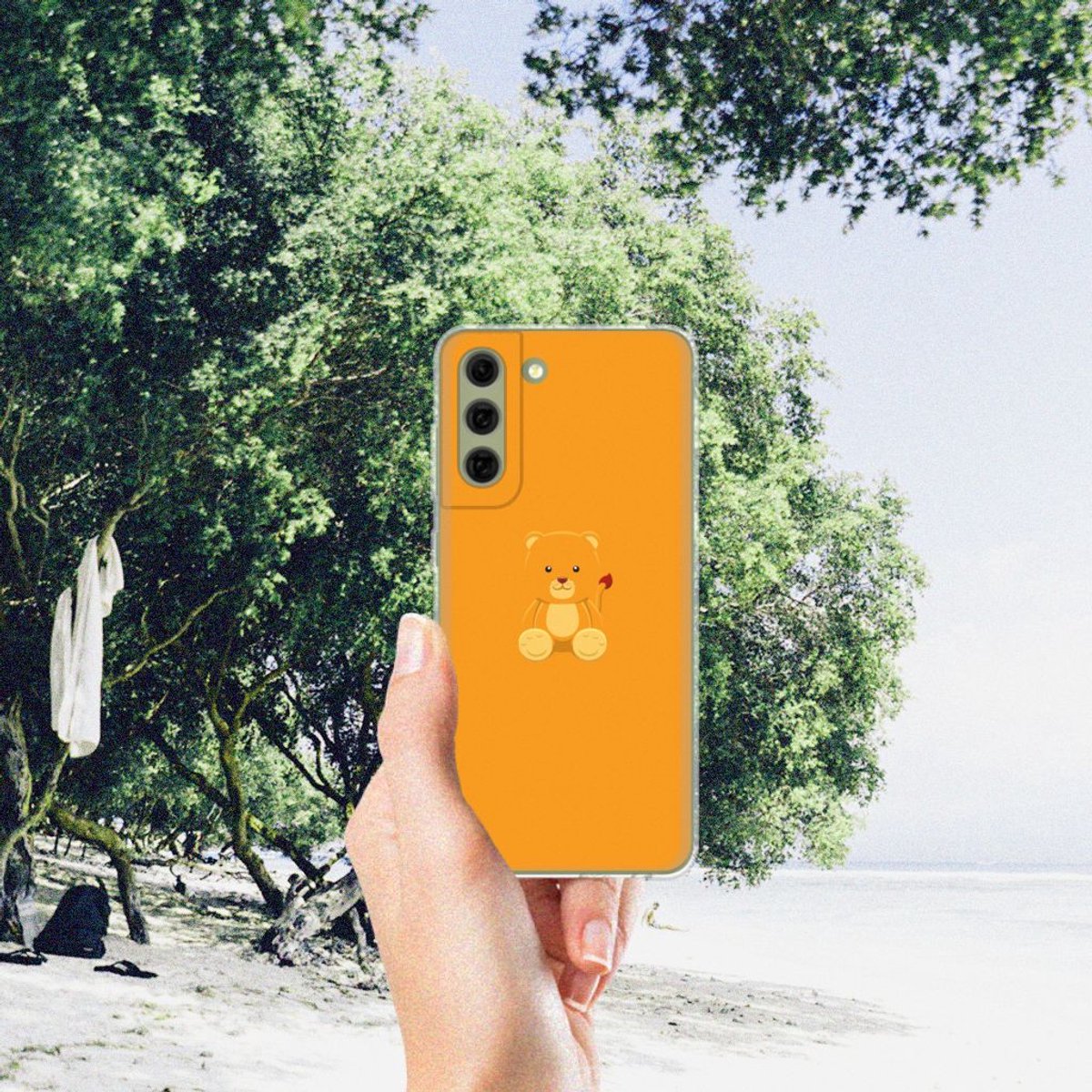 Samsung Galaxy S21FE Telefoonhoesje met Naam Baby Beer
