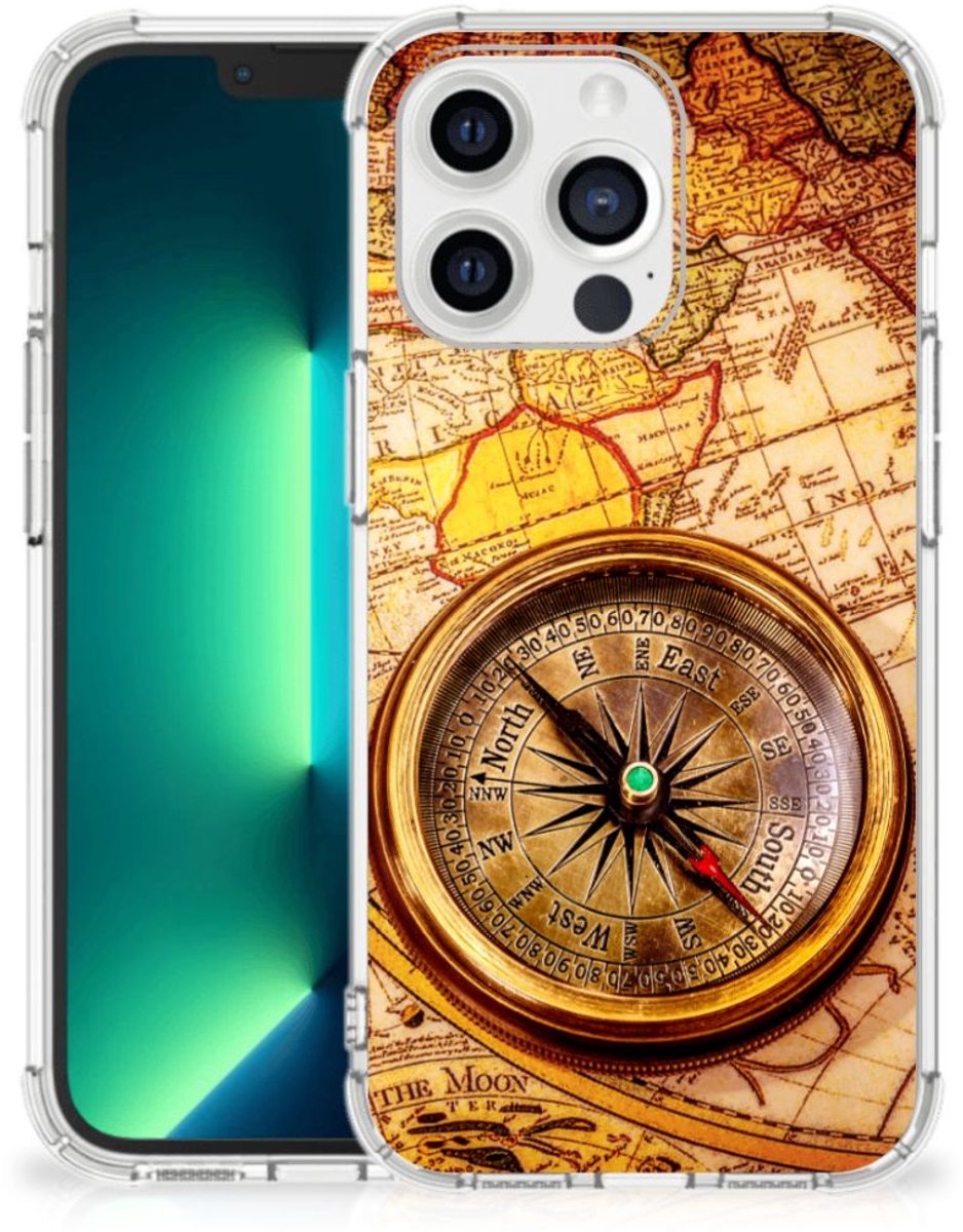 iPhone 13 Pro Max Telefoonhoesje met valbescherming Kompas