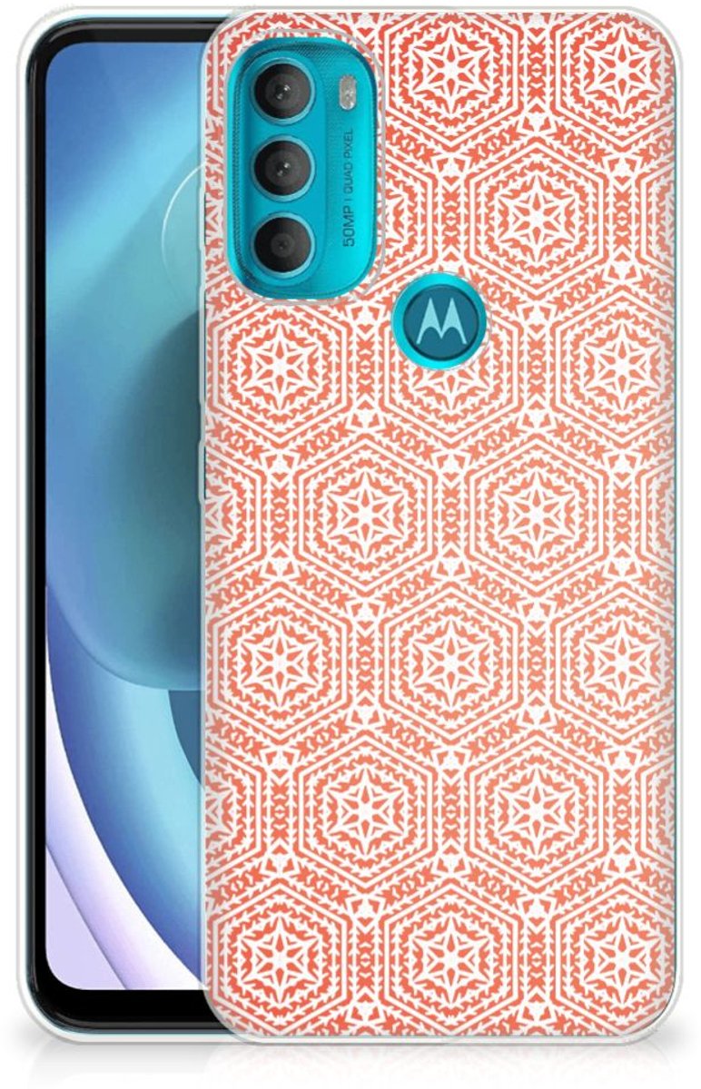 Motorola Moto G71 5G TPU bumper Pattern Orange