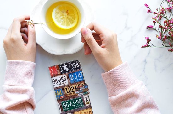 Étui portefeuille pour téléphone portable Samsung Galaxy S21 FE Plaques d'immatriculation