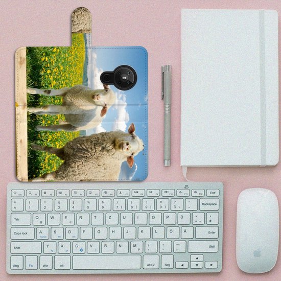 Coque Téléphone Nokia 5.3 Flip Housse Moutons Et D'Agneaux