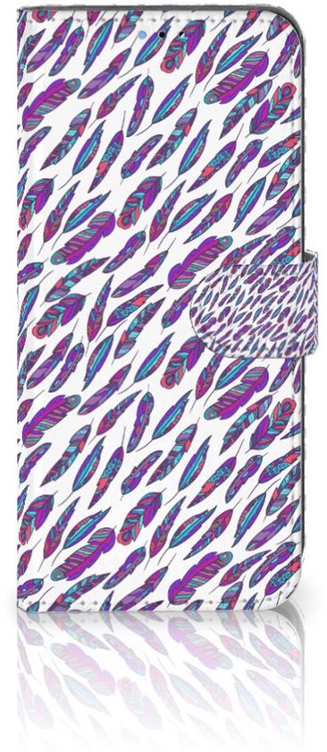 Coque de téléphone OPPO A16/A16s | OPPO A54s Flip Cover Plumes Couleur