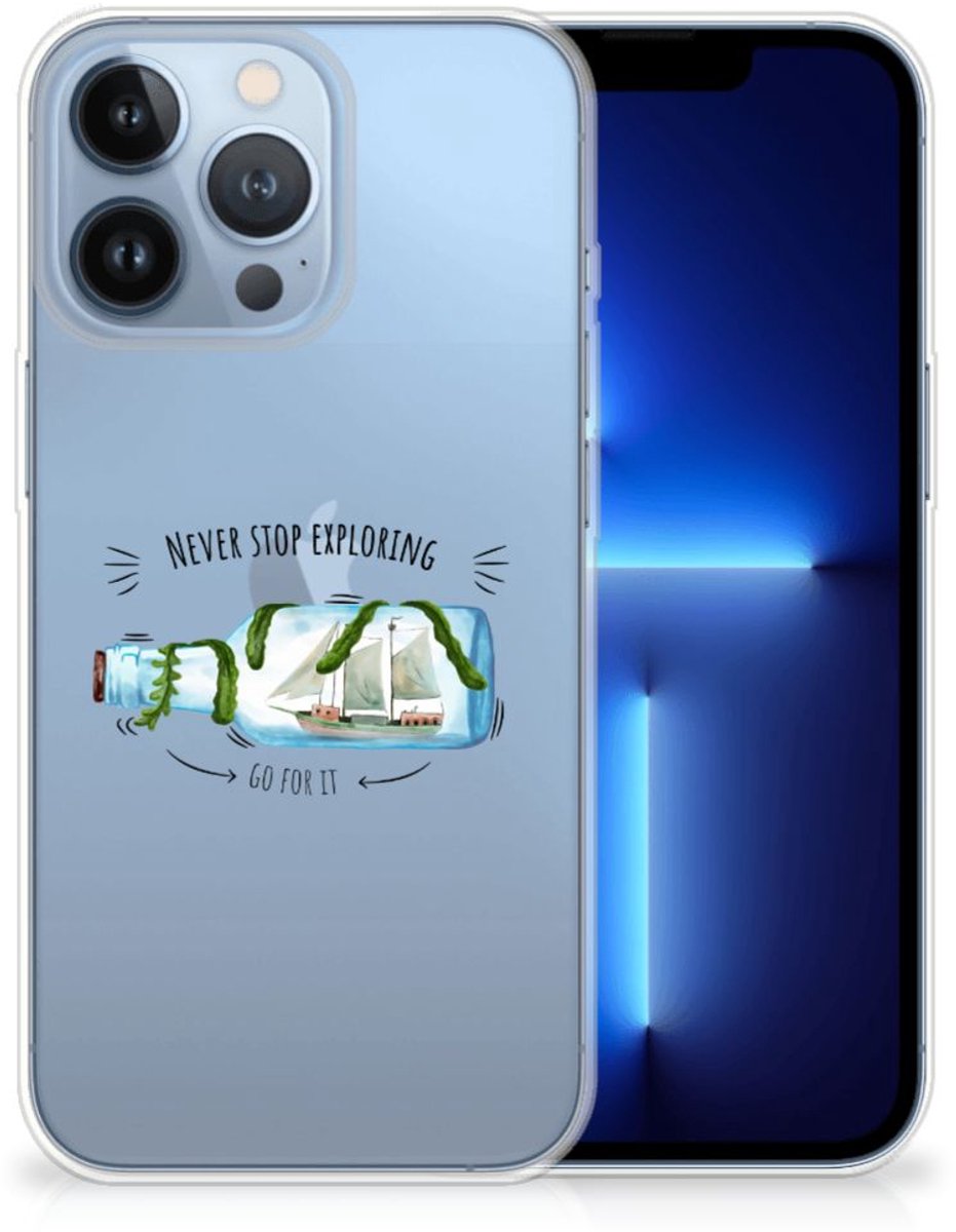 Apple iPhone 13 Pro Telefoonhoesje met Naam Boho Bottle