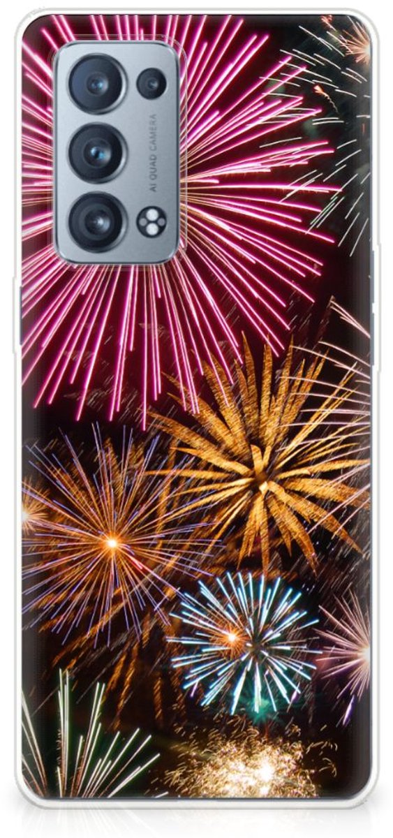 OPPO Reno 6 Pro Plus 5G Silicone Back Cover Vuurwerk