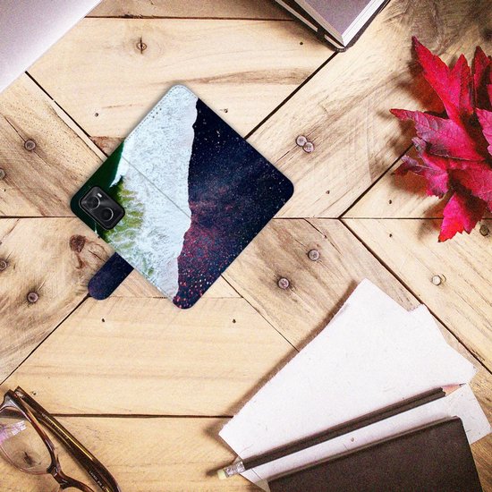 Etui à Rabat OPPO A76 | A96 Coque Téléphone Mer dans l'Espace