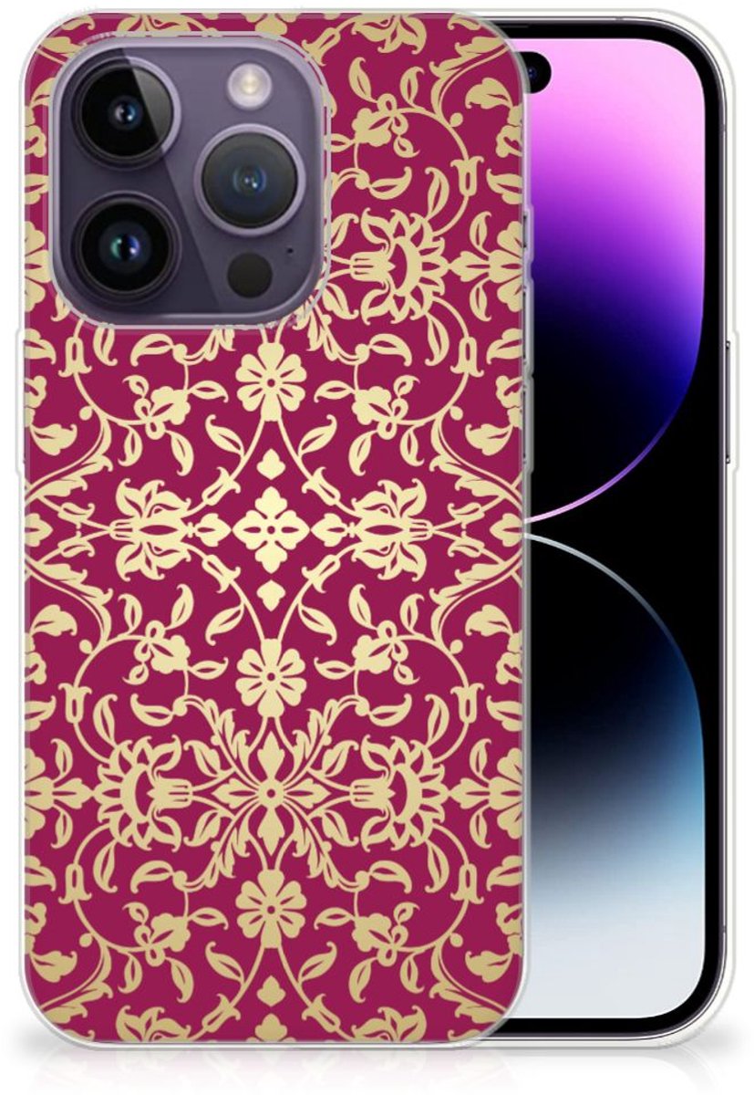 Siliconen Hoesje Apple iPhone 14 Pro Barok Pink